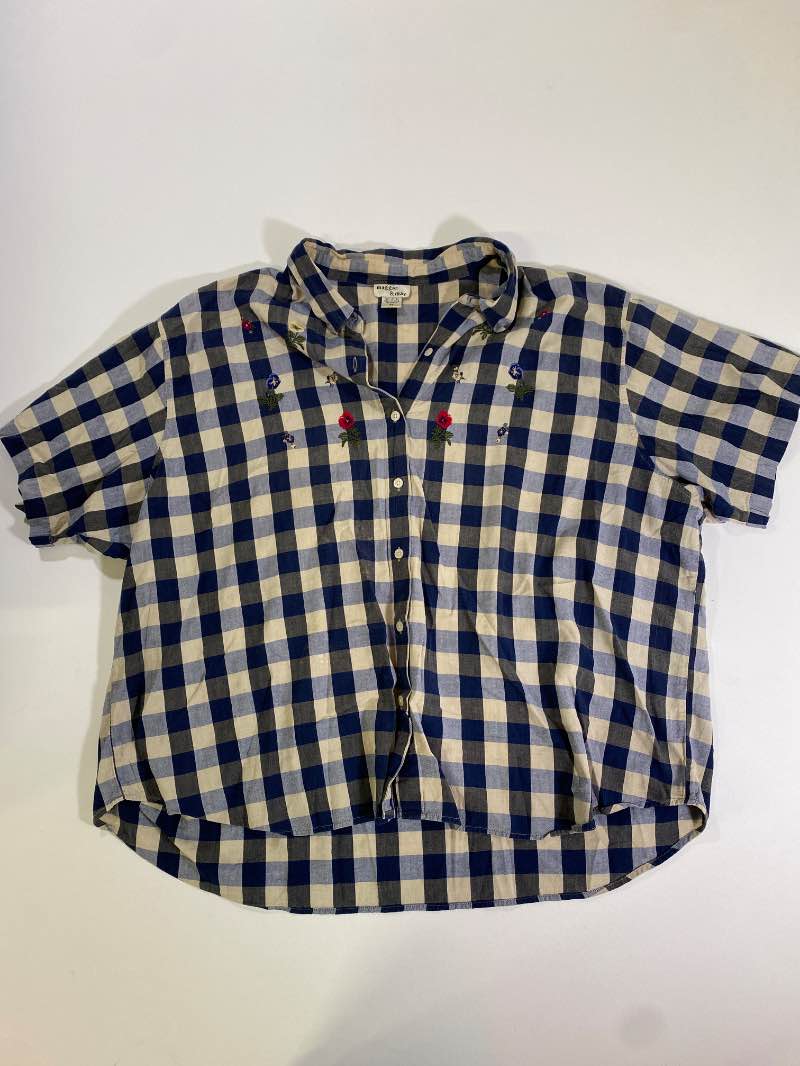 Maggie & Max Checkered Blouse Vintage