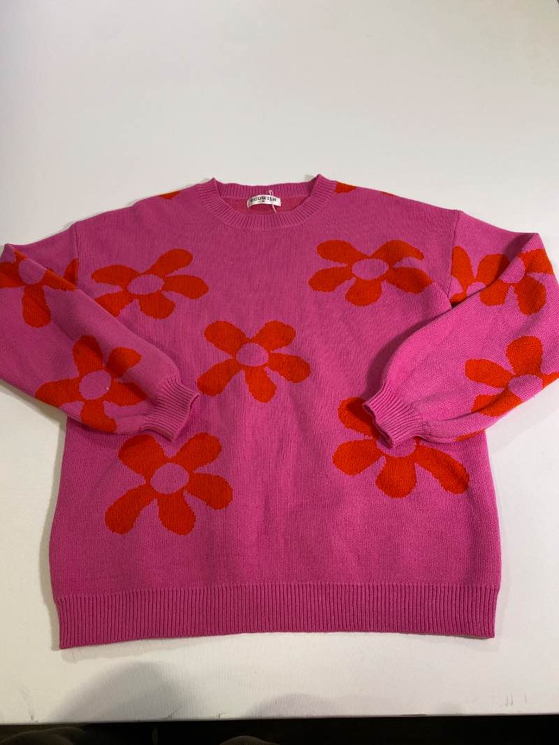 Ecowish Floral Crewneck Sweaters