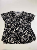 Susan Graver Style V-Neck Short Sleeves