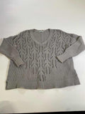 Kimchii Blue V-Neck Knit Long Sleeves