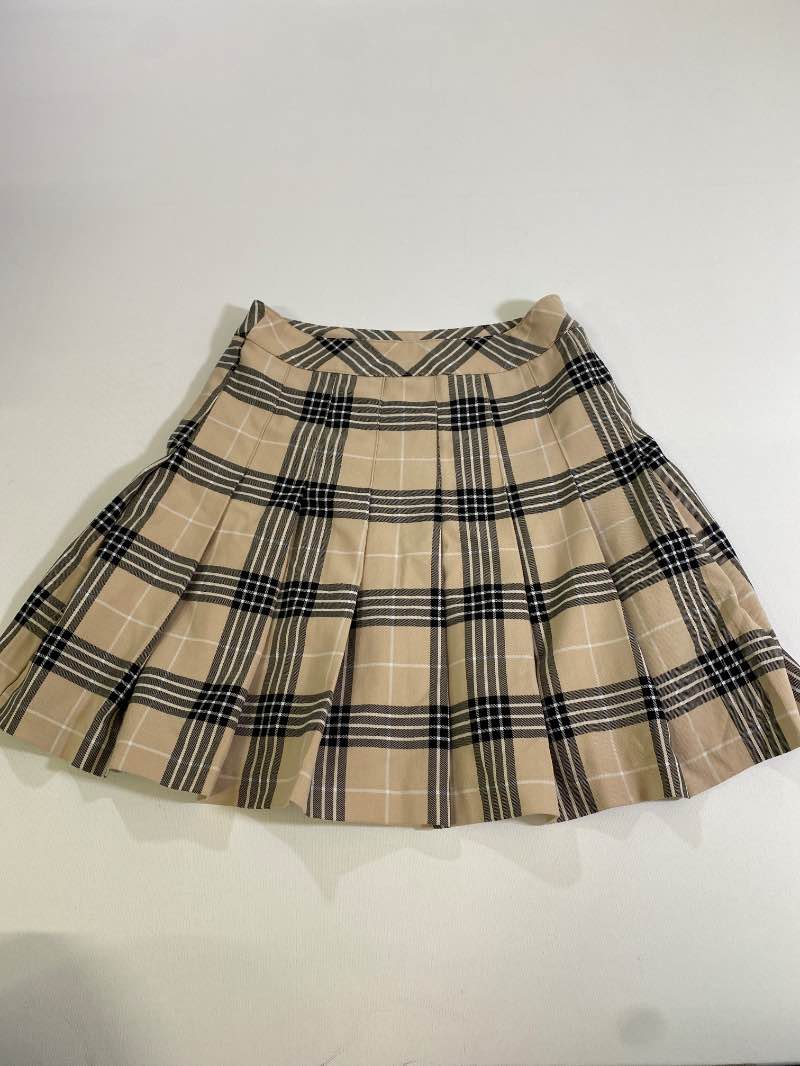 H&M  Pleated Plaid Skirt