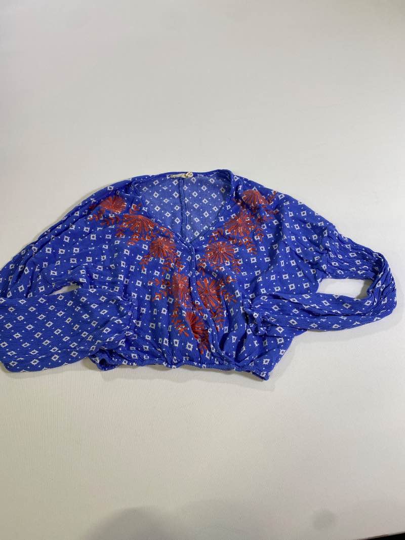 Chloe & Katie  Printed Blouse Long Sleeves