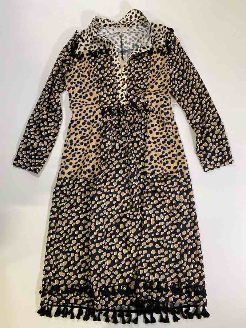 Never Fully Dressed Collared Printed Dresses