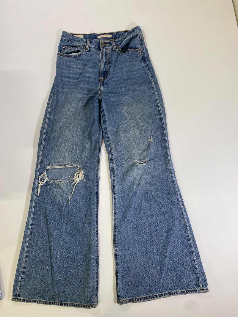 Levi’s  Distressed Wide Leg Jeans