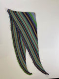 None Striped Knit Scarf Accessories