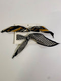 None Patterned Scarves Accessories