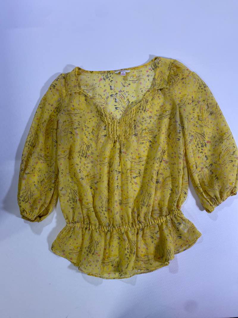 Candies  Peplum V-Neck Long Sleeves