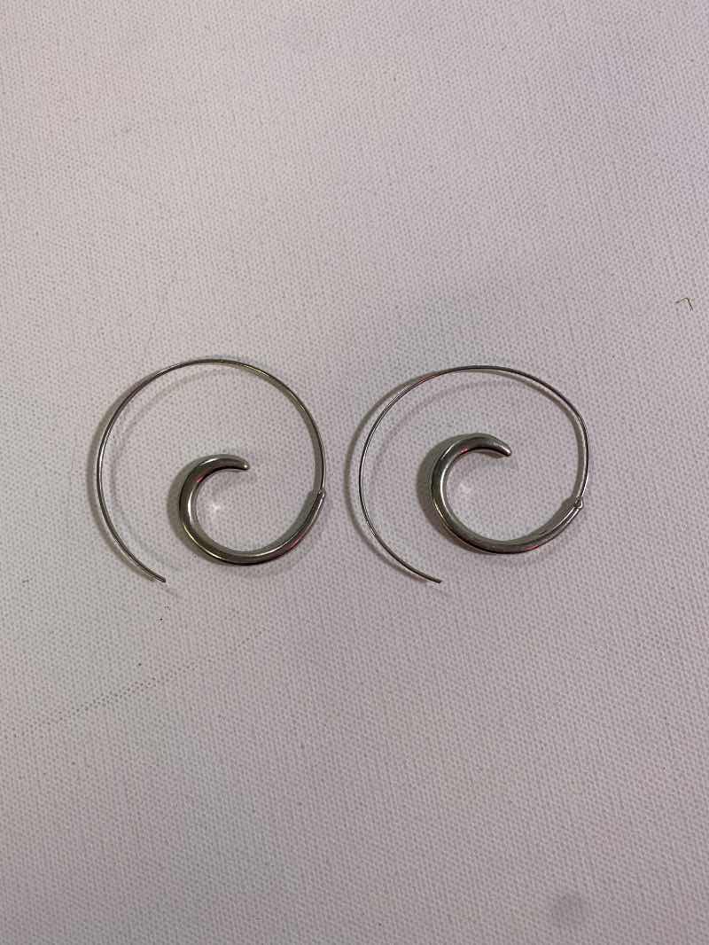 None Spiral Earrings Jewelry