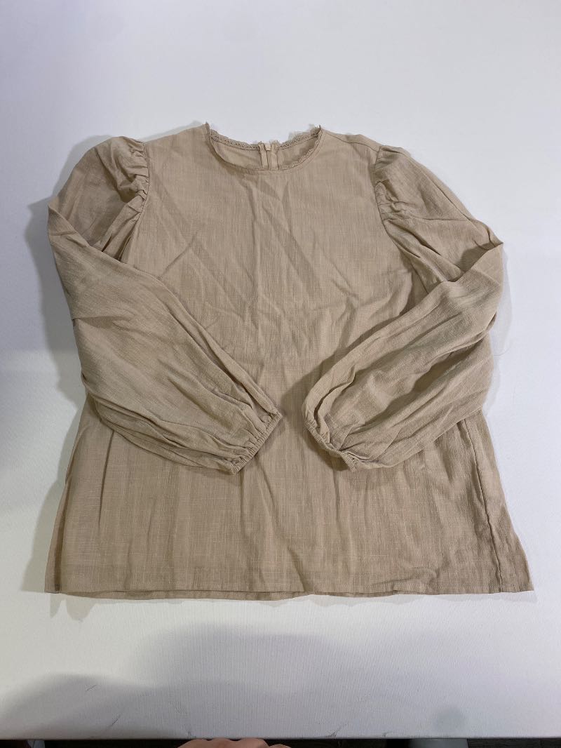 Shein Puff Sleeve Blouse Long Sleeves