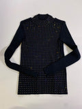 INC Ribbed Embellished Long Sleeves