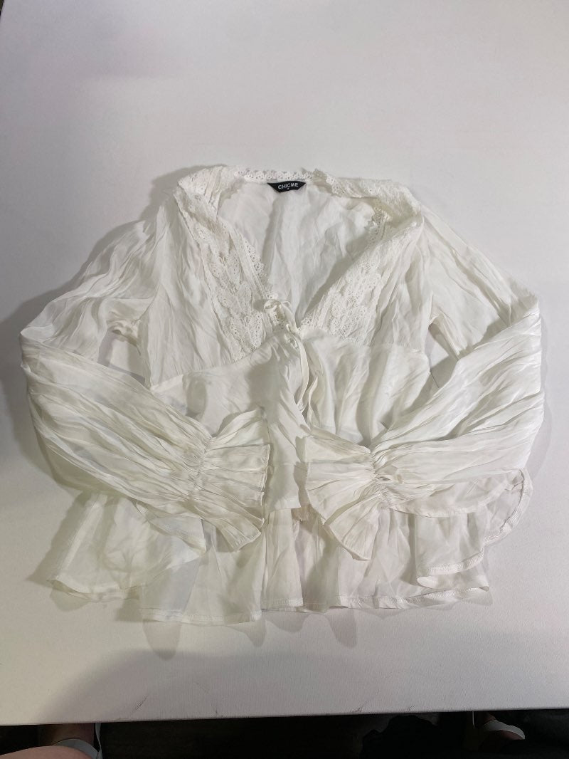 Chicme Lace Trim Long Sleeves