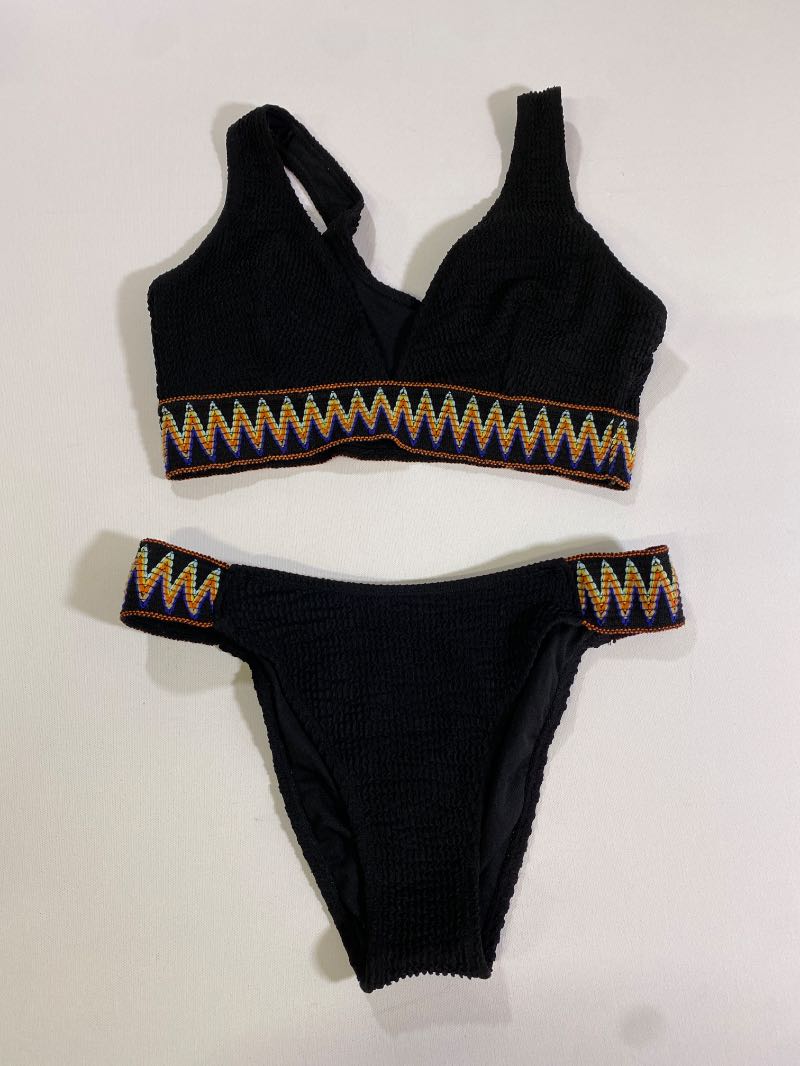 Shein Textured Bikini Swimwear