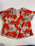 Crosby Button-Front Blouse Short Sleeves