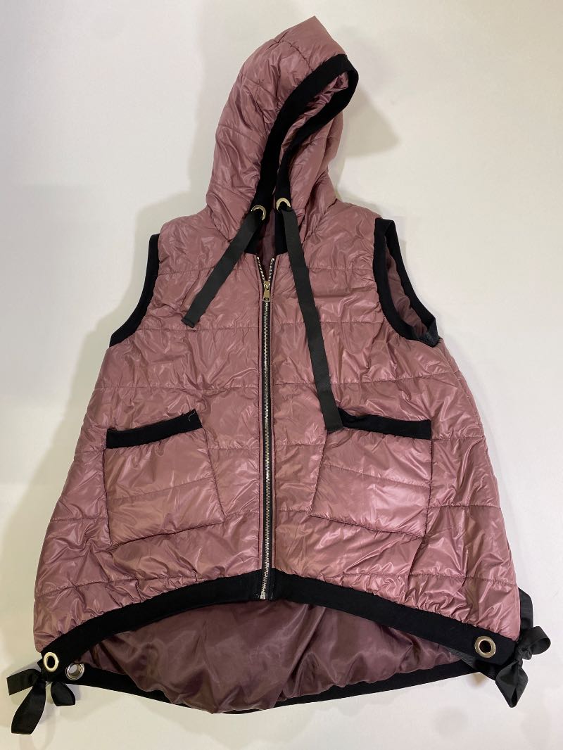None Hooded Quilted Vest Outerwear