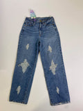 Universal Thread  Distressed Straight-Leg Jeans