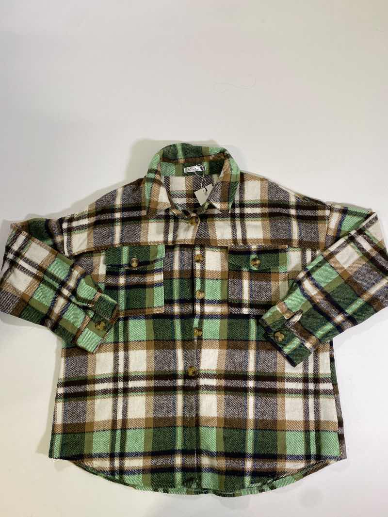 Dorose  Plaid Button-Up Long Sleeves