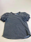 Jane Delancey Striped Puff Sleeve Short Sleeves