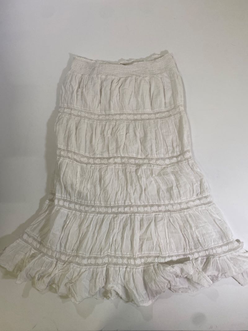 None Tiered Ruffle Skirt