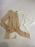 Dokotoo  Colorblock Top Long Sleeves