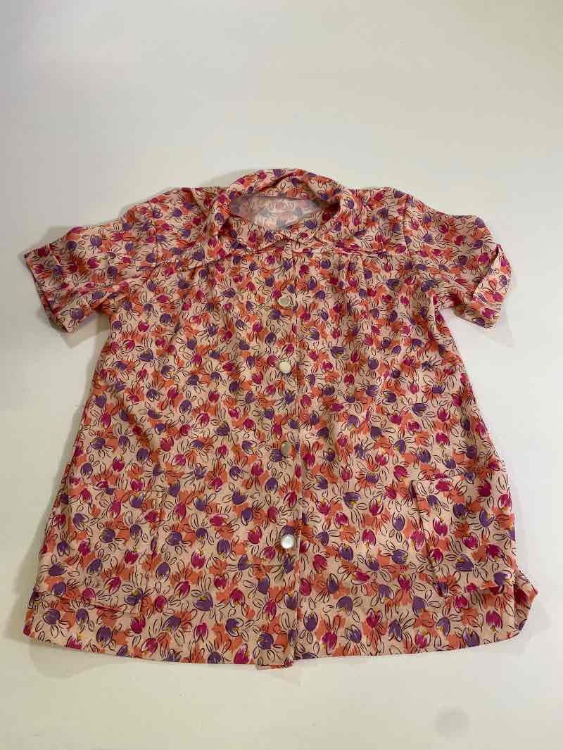 None Vintage Short Sleeve Blouse Vintage