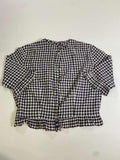 None Gingham Button-Up Vintage
