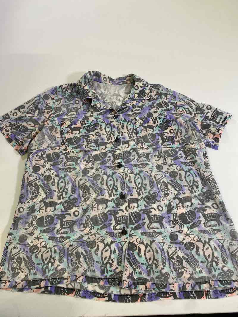 None Vintage Button-Up Vintage