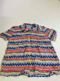 Alfred Dunner  Striped Button-Up Top Vintage
