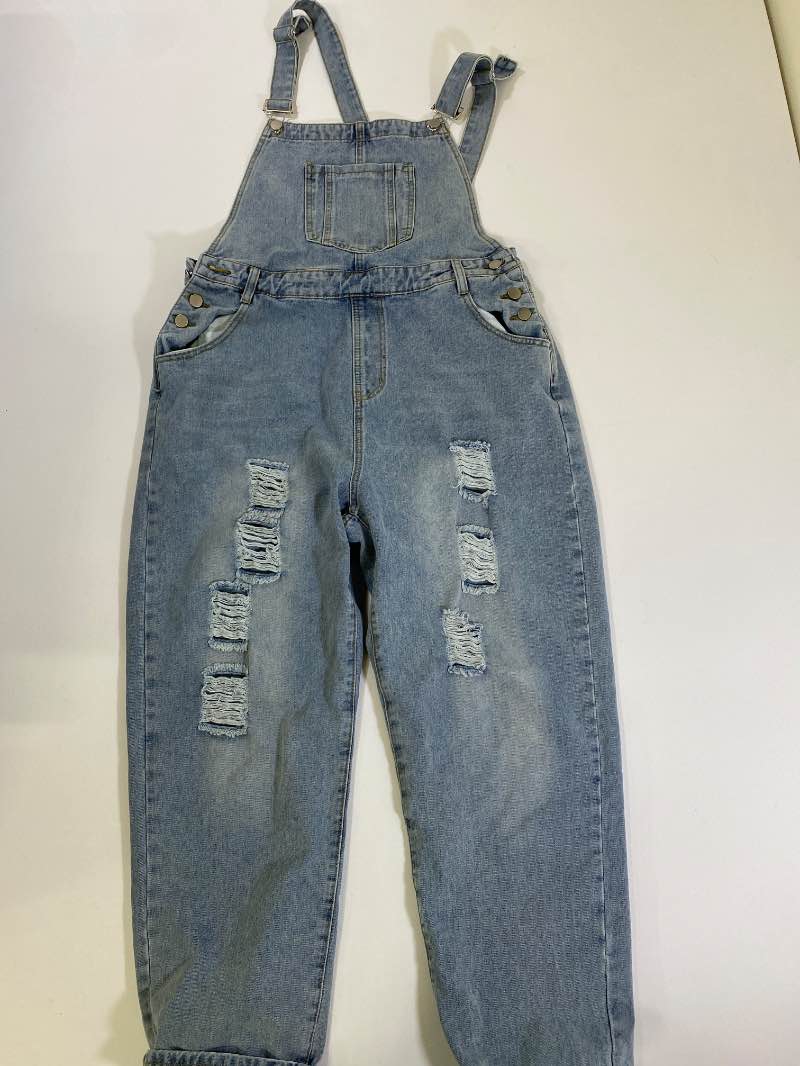 Shein  Distressed Overalls Dresses