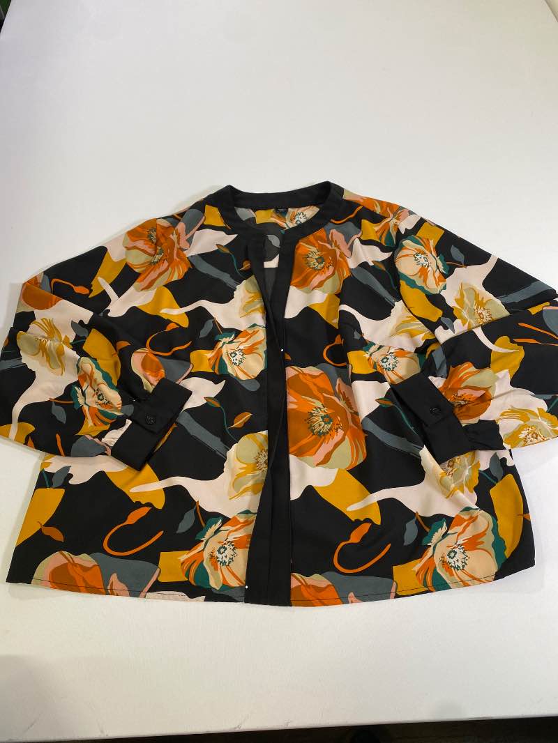 Shein  Floral Print Long Sleeves