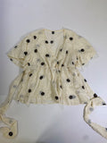Shein  Wrap Blouse Short Sleeves