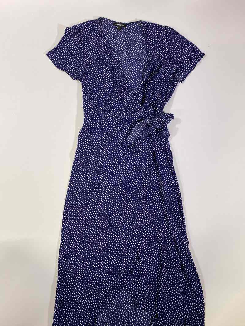 Express  Short Sleeve Wrap Dresses