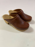 None Vintage Leather Clogs Vintage
