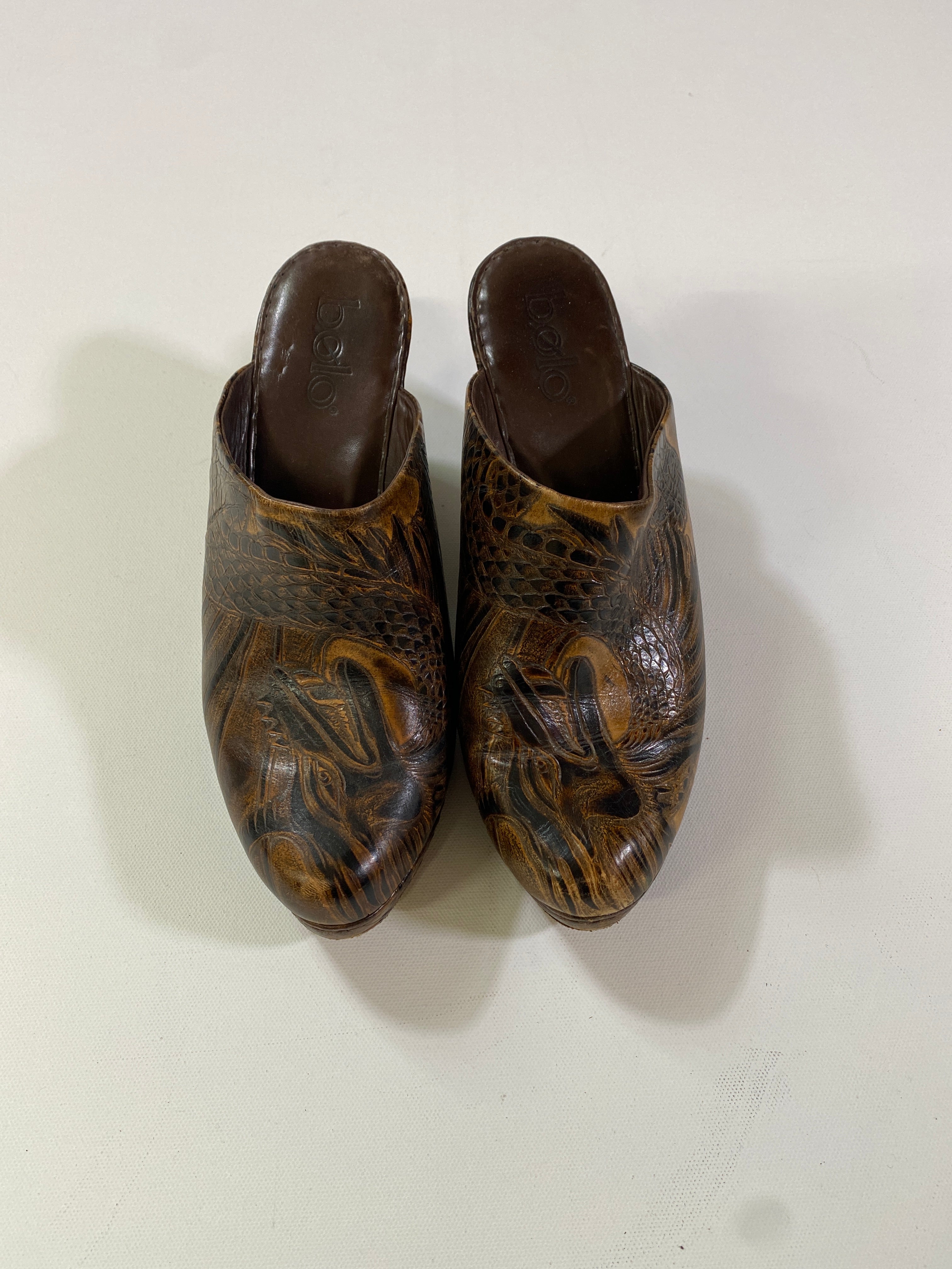 Bolo Vintage Leather Clogs Vintage