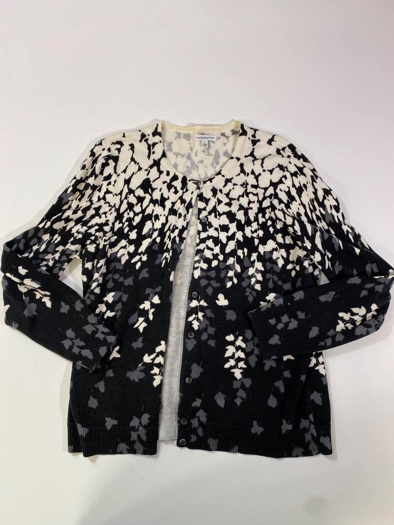 Croft & Barrow  Floral Cardigan Long Sleeves