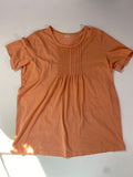American Sweetheart  Pleated Scoop Neck Short Sleeves