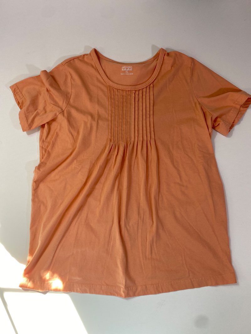 American Sweetheart  Pleated Scoop Neck Short Sleeves