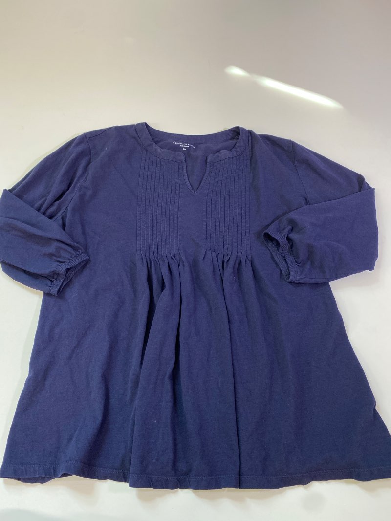 Coldwater Creek  Pleated Tunic Long Sleeves