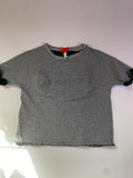 Hunter  Frayed Hem Short Sleeves