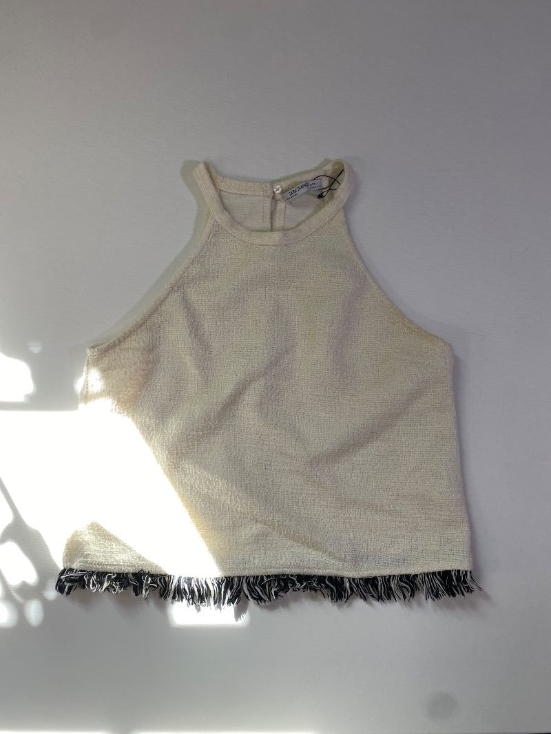 Zara  Sleeveless Fringe Tanks