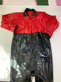 Aqua Sheen  Vintage Vinyl Coat Vintage