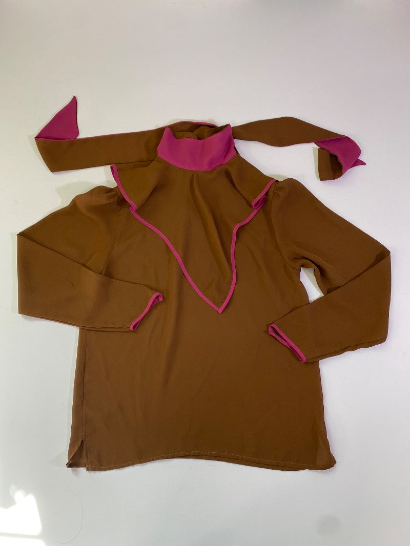 Blouse Work Vintage Long-Sleeve Blouse Vintage