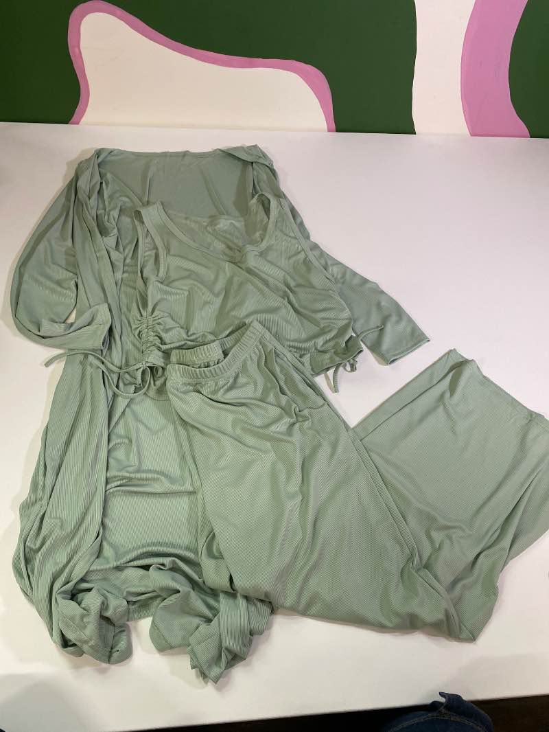 Ribbed Lounge Set Set