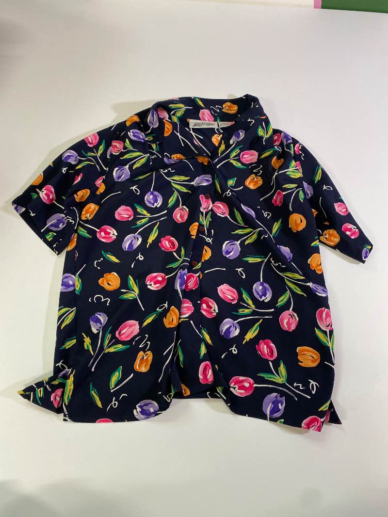 Ives St clair Floral Button-Up Short Sleeves
