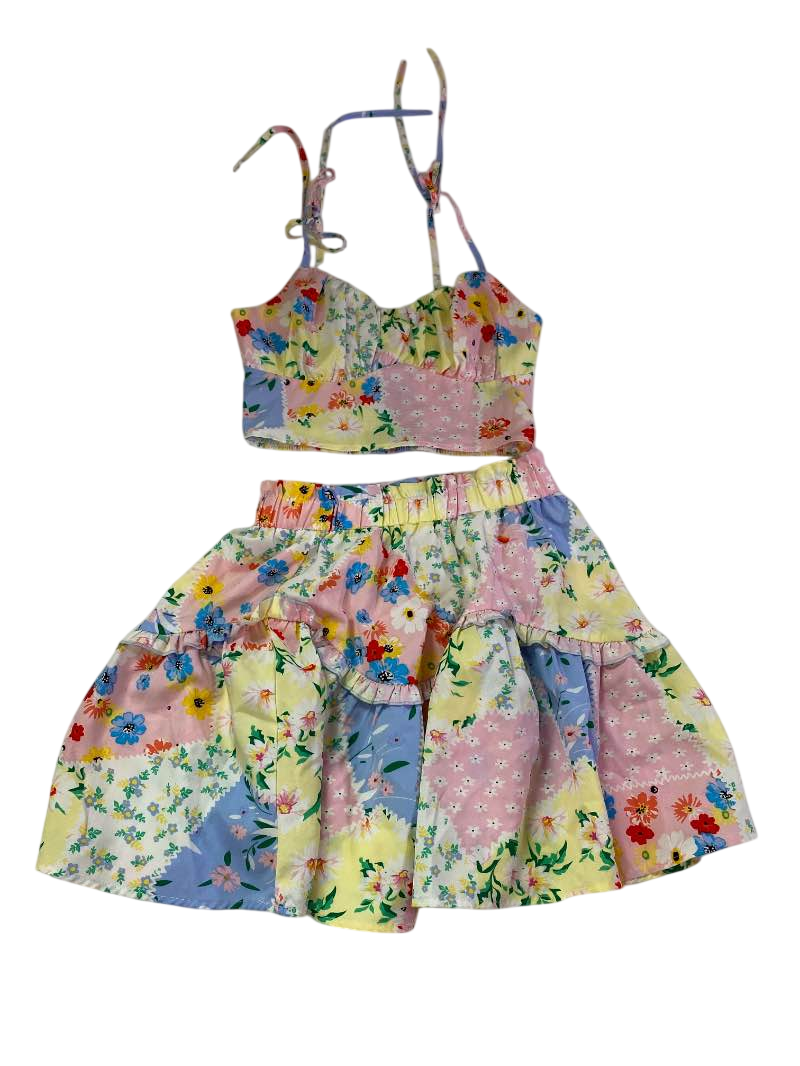 Shein Floral Patchwork Set