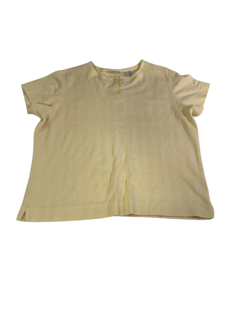 Basic Editions Split Neck Short Sleeves