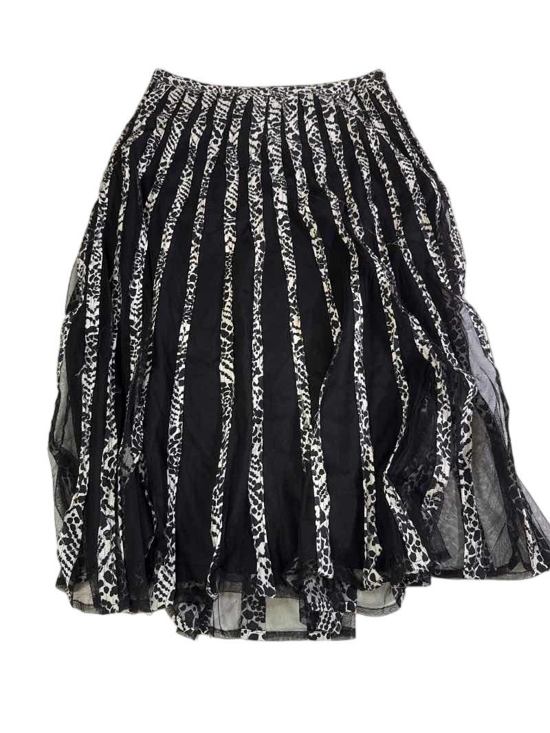 West End Tiered Midi Skirt Vintage