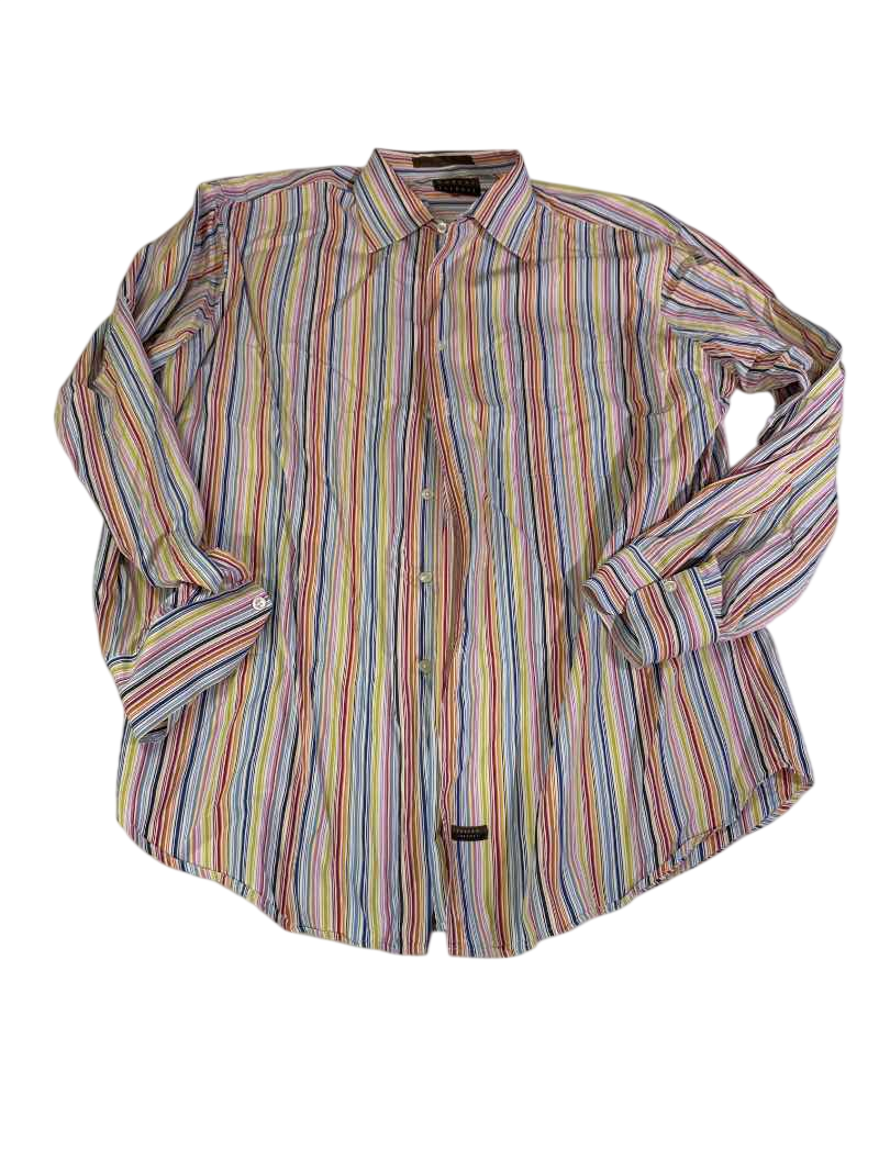 Robert Talbott Striped Button-Up Men's