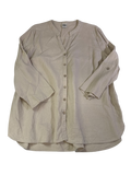 Anne Klein Button-Front Tunic Long Sleeves
