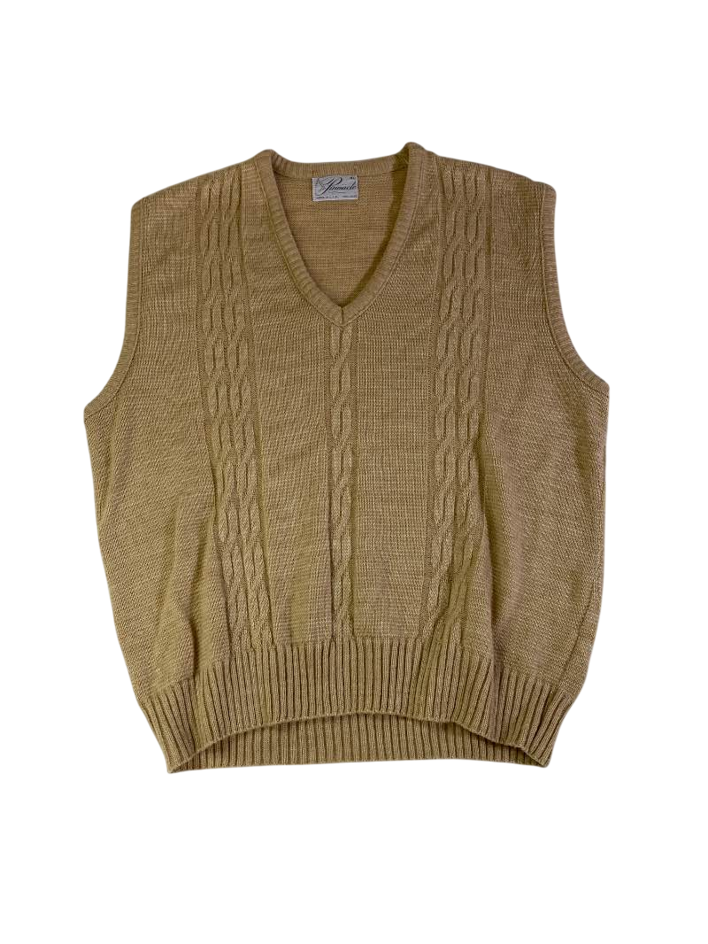 Pinnacle  Vintage Cable Knit Vest Vintage