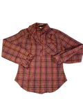Langtry Vintage Plaid Blouse Vintage
